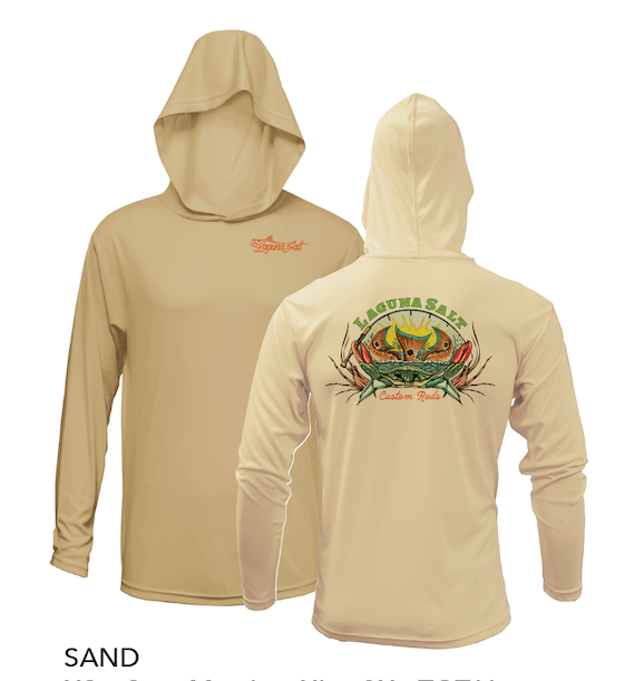 Hooded Sand Crab Performance Long Sleeve Shirt